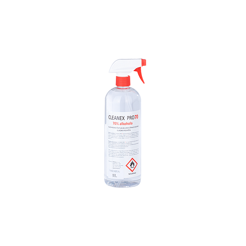 Cleanex Pro 1L, alkoholos felülettisztító 70%