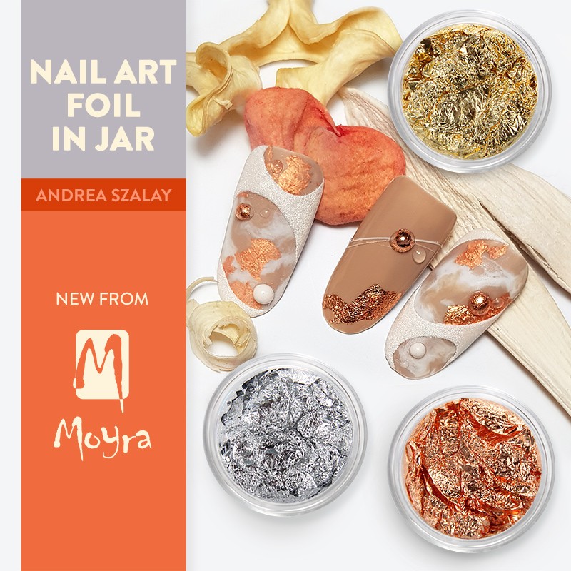 Moyra Nail art fólia üvegben 1 - Ezüst