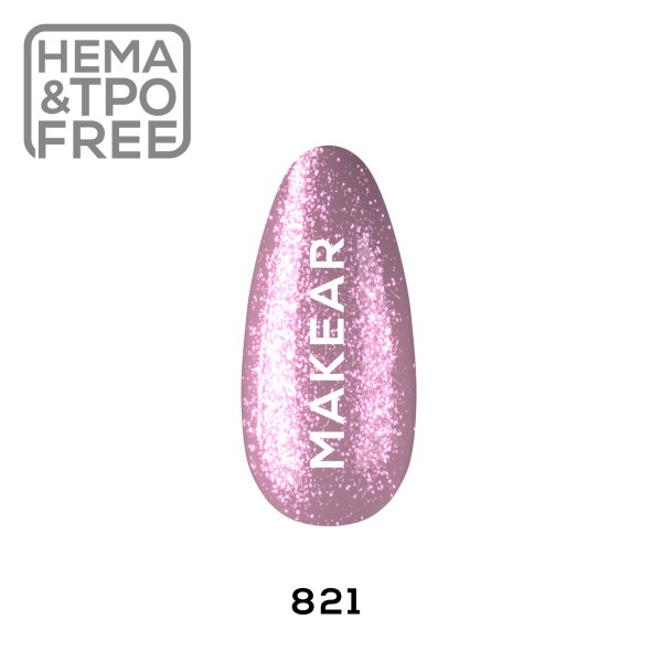 Makear 821 UV Gél lakk Premium Glitter 8ml