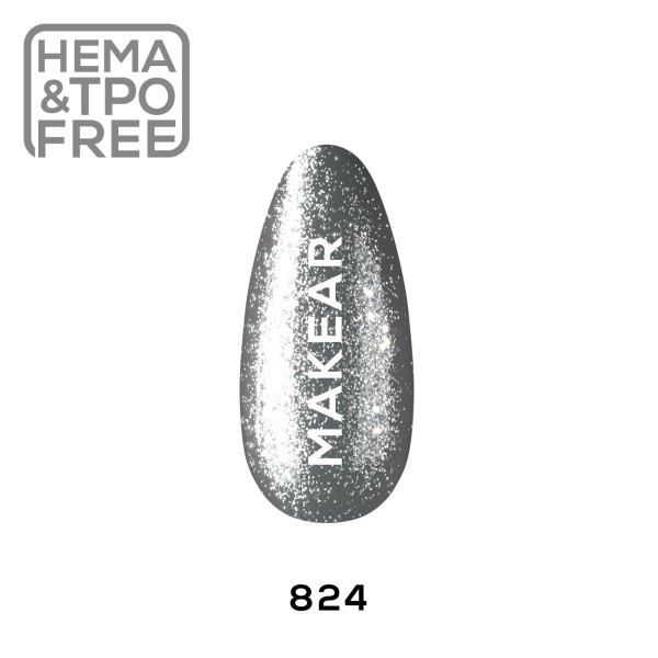 Makear 824 UV Gél Premium Glitter lakk 8ml