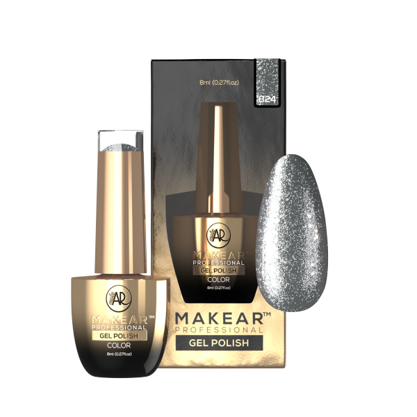 Makear 824 UV Gél Premium Glitter lakk 8ml