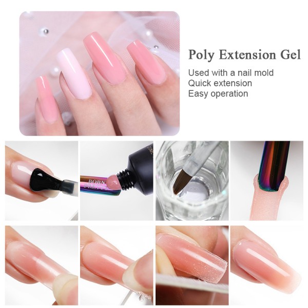 BORN PRETTY Poly Extension gel BP-08 (White) 