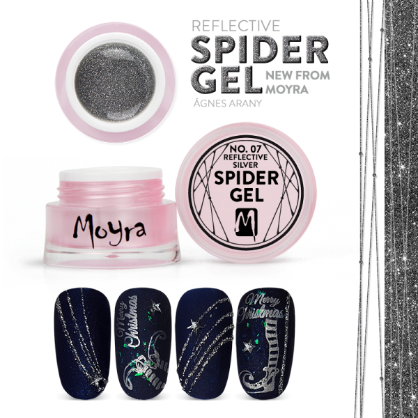 Moyra SPIDER GEL No.7 - Fényvisszaverő ezüst