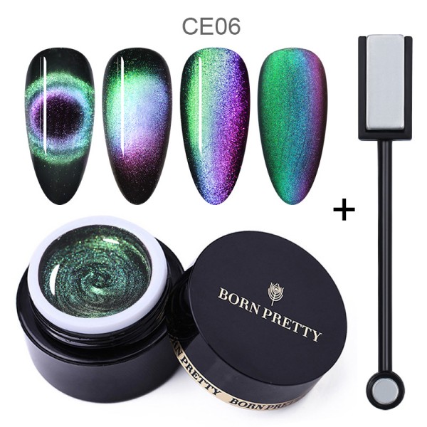 CE06 Warm Hawaii 9D Cat Eye - BORN PRETTY Gél lakk