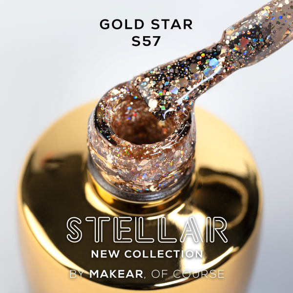 Makear Gold star gél lakk S57