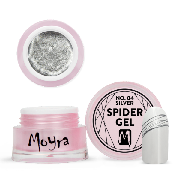 Moyra SPIDER GEL No.4 - Ezüst