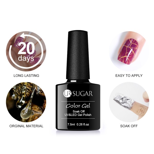 UR05 UR SUGAR Crackle Gel Polish