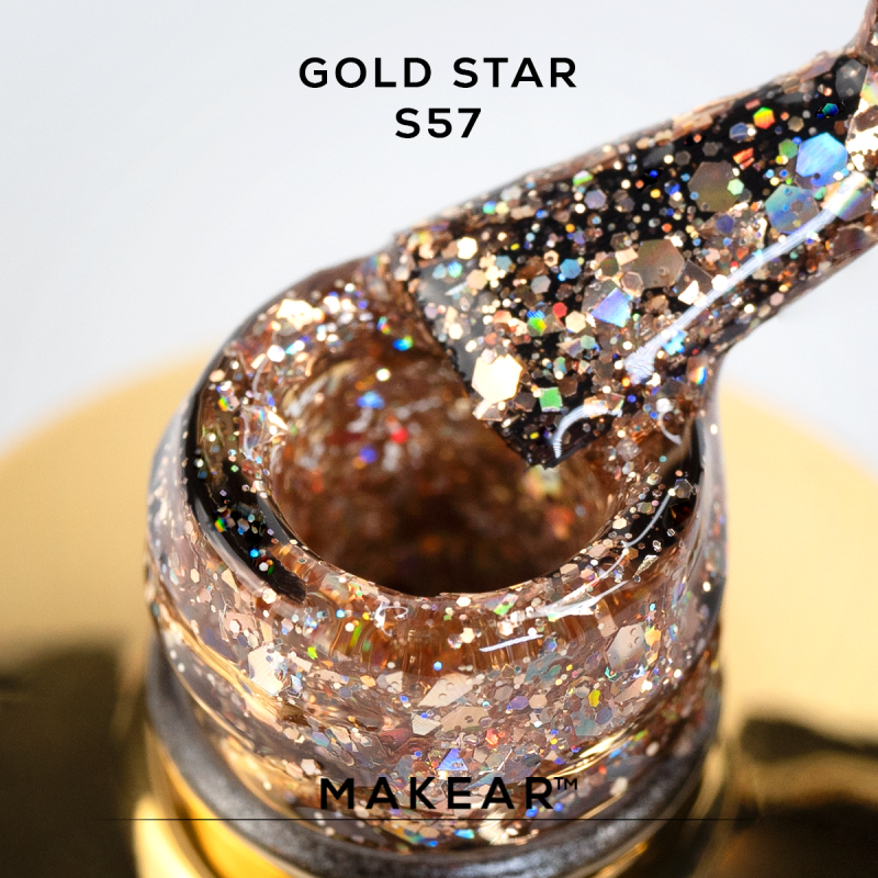 Makear Gold star gél lakk S57