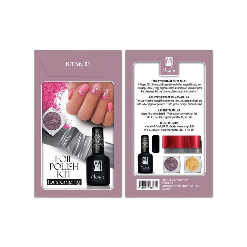 Moyra Foil polish KIT bélyegzéshez Nr.01