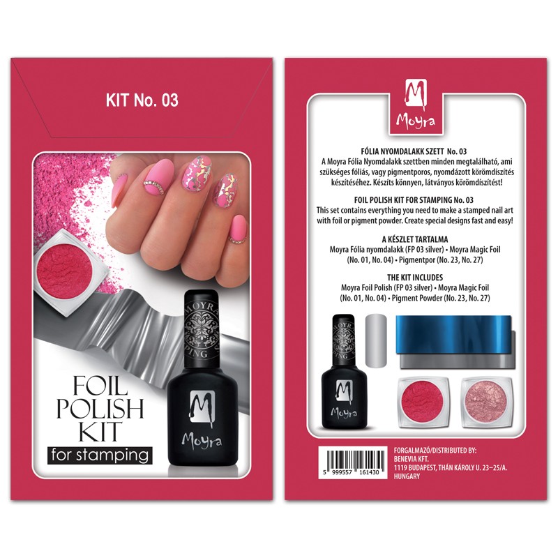 Moyra Foil polish KIT for stamping Nr.03